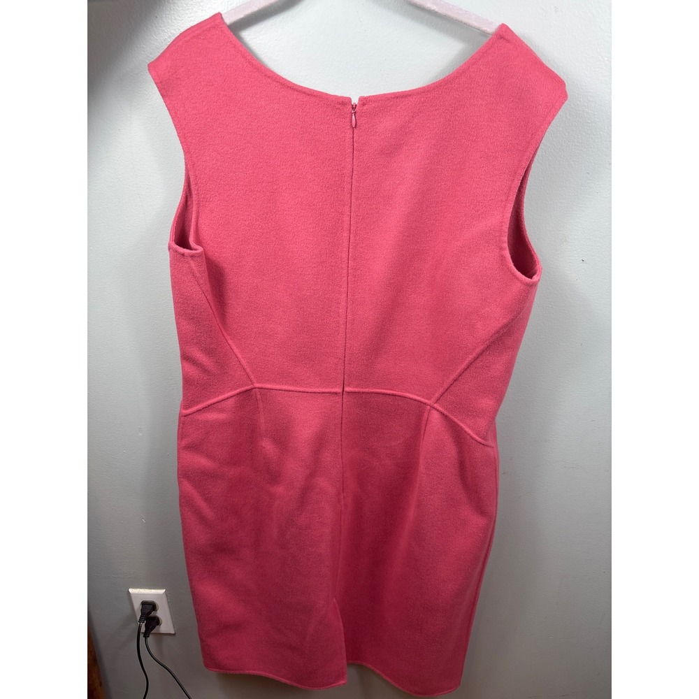 Talbots Pink Wool Blend Sheath Dress Womens 16 Sleeveless Career Preppy - Picture 6 of 7